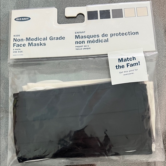 Old Navy Other - Old navy kids reusable cloth facemasks pack of 5